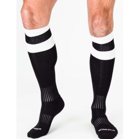 Football socks - on a black background