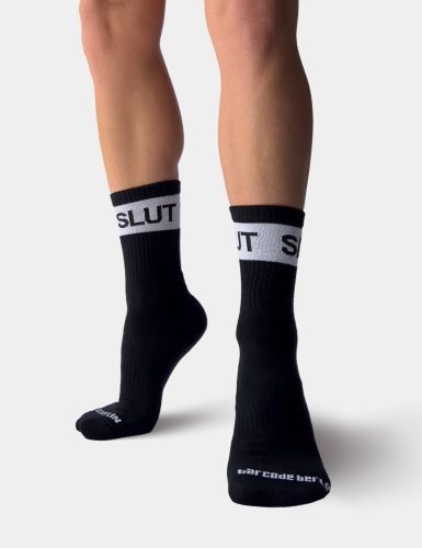 Fetish half-socks - with inscription