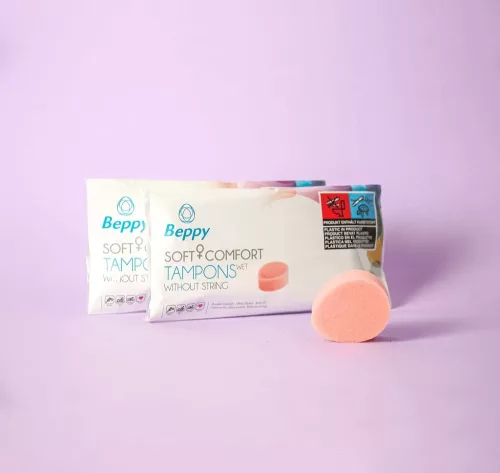 Beppy Tampon WET - Lubricated sponge tampon - 4 pieces