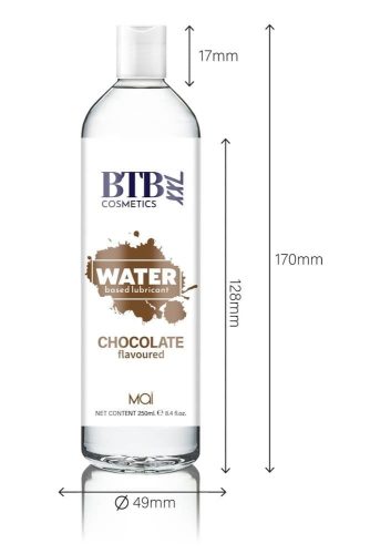 BTB WATER BASED FLAVORED CHOCOLAT LUBRICANT 250ML
