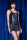 CR 4481 M Black Leatherlook Minidress