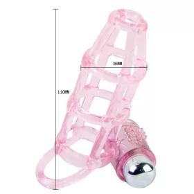  BAILE - SWEET 10 RHYTHMS SILICONE COVER AND RING FOR THE PINK PENIS