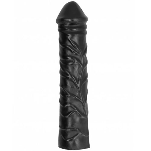 TELJESEN FEKETE - ÓRIÁSI PUHA ÖKÖLES DILDO 32 CM