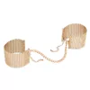 BIJOUX - DÉSIR MÉTALLIQUE GOLDEN METAL MESH HANDCUFFS