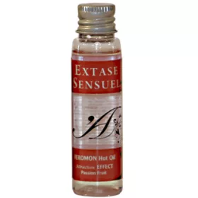   EXTASE SENSUAL - HEAT EFFECT MASSAGE OIL WITH PASSION FRUIT PHEROMONES TRAVEL 35 ML