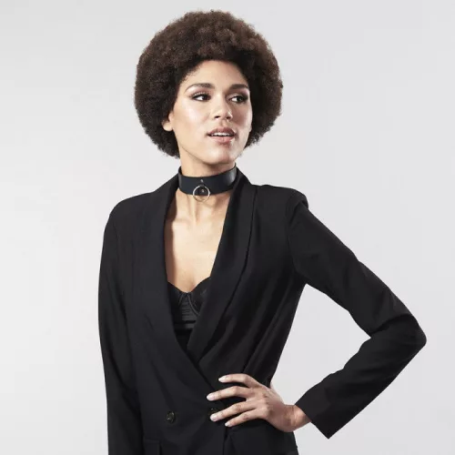 BIJOUX INDISCRETS MAZE - BLACK NECKLACE WITH STRAP