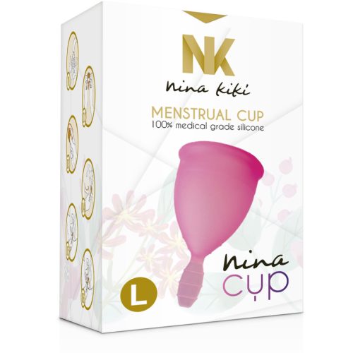 NINA KIKÍ - MENSTRUÁCIÓS KOSÁR RÓZSASZÍN - L MÉRET
