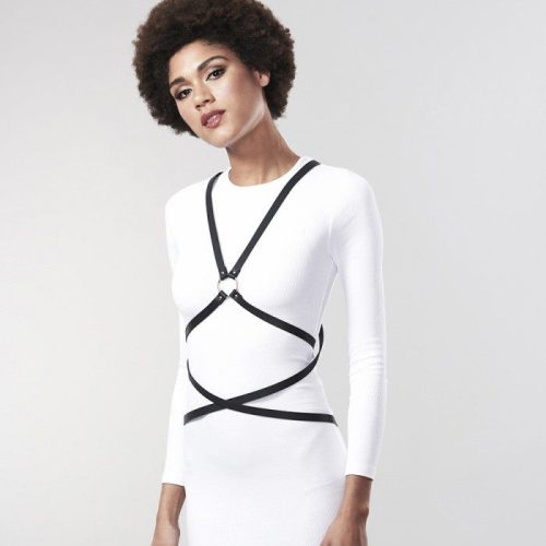 BIJOUX INDISCRETS MAZE - TÖBBIRÁNYÚ HEVEDER FEKETE