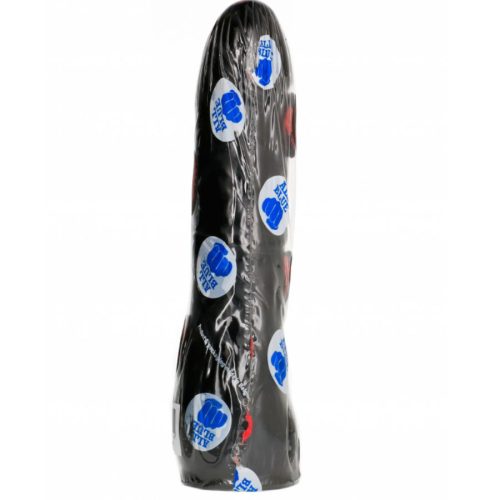 TELJESEN FEKETE - DILDÓ FEKETE VALÓSÁGHŰ 20 CM