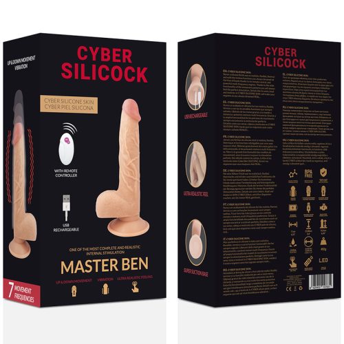CYBER SILICOCK - TÁVIRÁNYÍTÁS REALISTA MASTER BEN 23,88 CM -O- 4,3 CM
