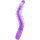 BAILE - FLEXI VIBE ÉRZÉKI GERINC HAJLÍTHATÓ VIBRÁLÓ DILDO LILAC 23,5 CM