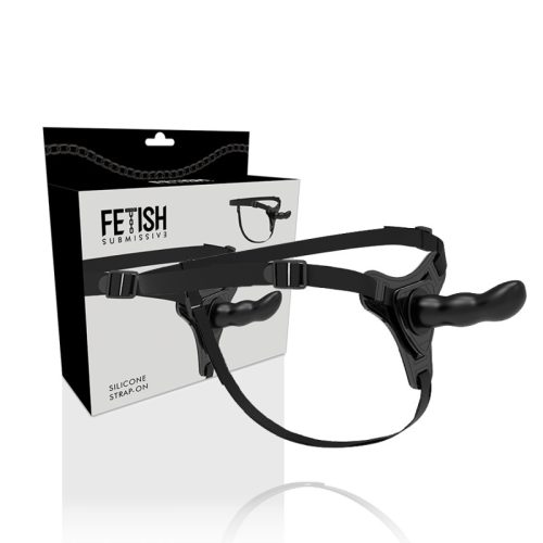 FETISS ALÁVETŐ HÁM - FEKETE SZILIKON G-SPOT 16 CM