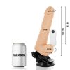 BASECOCK - REALISTA VIBRÁTOR TÁVIRÁNYÍTÓ TERMÉSZETES HERÉKKEL 19,5 CM -O-4 CM