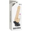 BASECOCK - REALISTA VIBRÁTOR TÁVIRÁNYÍTÓ TERMÉSZETES HERÉKKEL 19,5 CM -O-4 CM