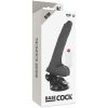 BASECOCK - REALISTA VIBRÁTOR TÁVIRÁNYÍTÓ FEKETE 19 CM -O-4 CM