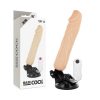 BASECOCK - REALISTA VIBRÁTOR TÁVIRÁNYÍTÓ BŐR 20 CM -O-4 CM