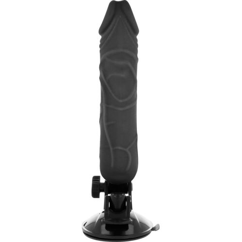 BASECOCK - REALISTA VIBRÁTOR TÁVIRÁNYÍTÓ FEKETE 20 CM -O-4 CM