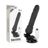BASECOCK - REALISTA VIBRÁTOR TÁVIRÁNYÍTÁS FEKETE 19,5 CM -O-4 CM