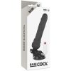 BASECOCK - REALISTA VIBRÁTOR TÁVIRÁNYÍTÁS FEKETE 19,5 CM -O-4 CM
