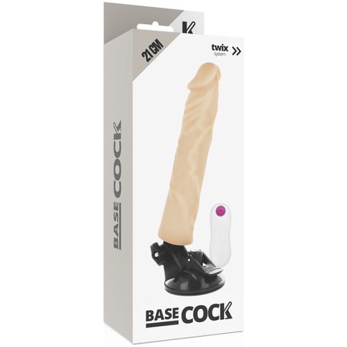 BASECOCK - REALISTA VIBRÁTOR TÁVIRÁNYÍTÓ HÚS 21 CM -O-4 CM