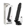 BASECOCK - REALISTA VIBRÁTOR TÁVIRÁNYÍTÓ FEKETE 21 CM -O-4 CM
