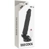 BASECOCK - REALISTA VIBRÁTOR TÁVIRÁNYÍTÓ FEKETE 21 CM -O-4 CM
