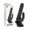 BASECOCK - REALISTA VIBRÁTOR TÁVIRÁNYÍTÁS FEKETE 18,5 CM -O-4CM