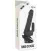 BASECOCK - REALISTA VIBRÁTOR TÁVIRÁNYÍTÁS FEKETE 18,5 CM -O-4CM