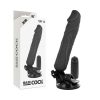 BASECOCK - REALISTA VIBRÁTOR TÁVIRÁNYÍTÓ FEKETE 20 CM -O-4 CM