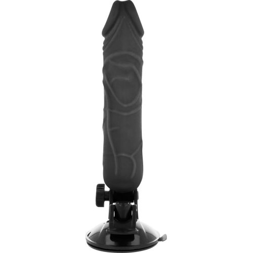 BASECOCK - REALISTA VIBRÁTOR TÁVIRÁNYÍTÓ FEKETE 20 CM -O-4 CM