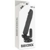 BASECOCK - REALISTA VIBRÁTOR TÁVIRÁNYÍTÓ FEKETE 20 CM -O-4 CM