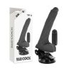 BASECOCK – VALÓSÁGHŰ FEKETE TÁVIRÁNYÍTÓS VIBRÁTOR HERÉKKEL 20 CM -O-4 CM