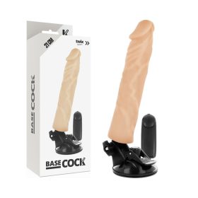   BASECOCK - REALISTA VIBRÁTOR TÁVIRÁNYÍTÓ HÚS 21 CM -O-4 CM