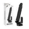BASECOCK - REALISTA VIBRÁTOR TÁVIRÁNYÍTÓ FEKETE 21 CM -O-4 CM