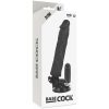 BASECOCK - REALISTA VIBRÁTOR TÁVIRÁNYÍTÓ FEKETE 21 CM -O-4 CM