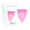 STERCUP - FDA SZILIKON MENSTRUÁCIÓS POHÁR RÓZSASZÍN - L MÉRET