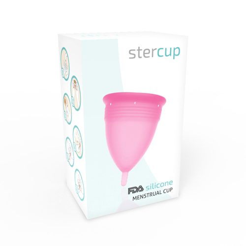STERCUP - FDA SZILIKON MENSTRUÁCIÓS POHÁR RÓZSASZÍN - S MÉRET