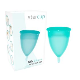   STERCUP - FDA SZILIKON MENSTRUÁLIS KUHARA AKVAMARIN - S MÉRET