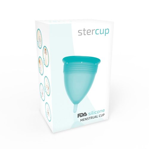 STERCUP - FDA SZILIKON MENSTRUÁLIS KUHARA AKVAMARIN - S MÉRET