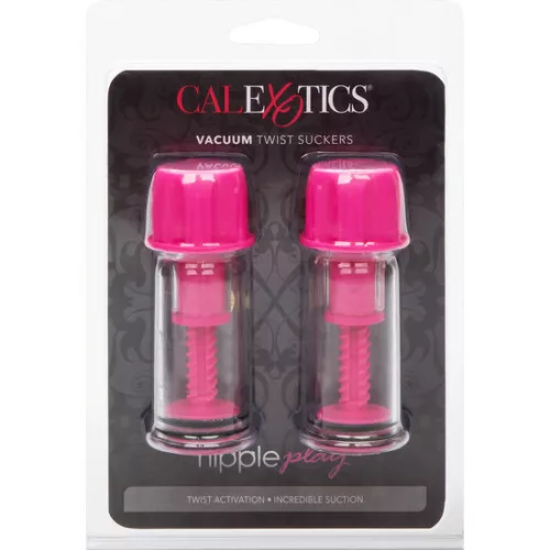 CALEXOTICS - VACCUM TWIST PINK NIPPLE SUCTION CUP