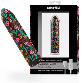   CUSTOM BULLETS - RECHARGEABLE SKULL MAGNETIC BULLET 10 INTENSITIES