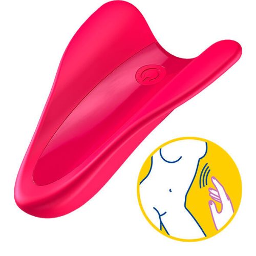 SATISFYER - HIGH FLY FINGER VIBRÁTOR FUKSIA