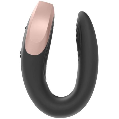 SATISFYER - DOUBLE LOVE LUXUS PARTNER VIBRÁTOR FEKETE