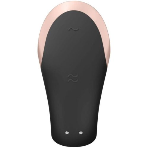 SATISFYER - DOUBLE LOVE LUXUS PARTNER VIBRÁTOR FEKETE