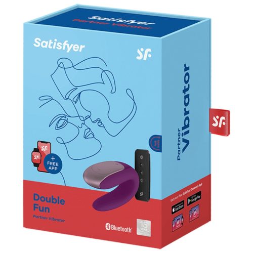 SATISFYER - DOUBLE FUN PARTNER VIBRÁTOR LILA