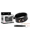 BEGME - BLACK EDITION PREMIUM VEGAN LEATHER COLLAR WITH NEOPRENE LINING
