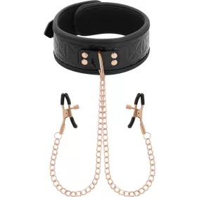   BEGME - BLACK EDITION COLLAR WITH NIPPLE CLAMPS WITH NEOPRENE LINING