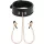 BEGME - BLACK EDITION COLLAR WITH NIPPLE CLAMPS WITH NEOPRENE LINING