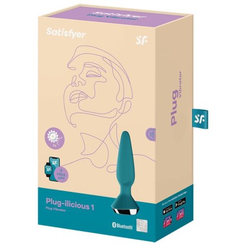 SATISFYER - PLUG ILICIOUS 1 PLUG VIBRÁTOR ZÖLD