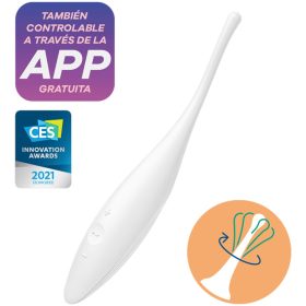 SATISFYER - PÖRGŐ JOY CSIKLÓCSÚCSÚ VIBRÁTOR FEHÉR